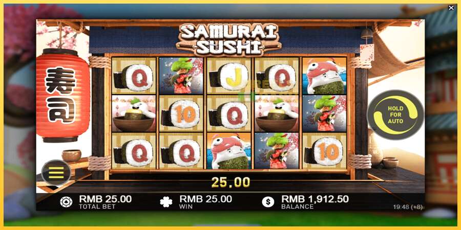 Samurai Sushi акча үчүн оюн машинасы, сүрөт 4