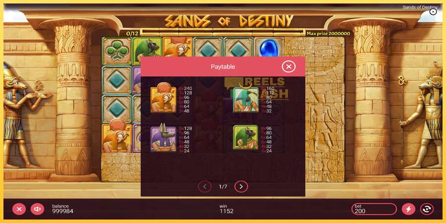 Sands of Destiny акча үчүн оюн машинасы, сүрөт 5