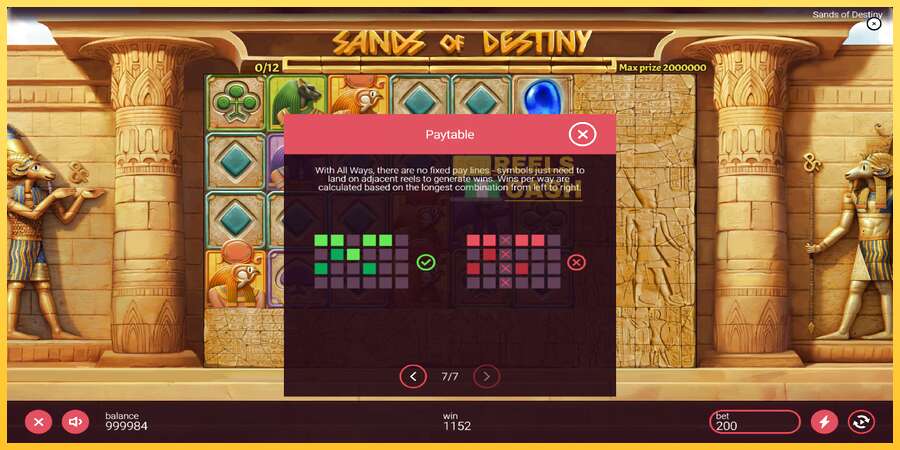 Sands of Destiny акча үчүн оюн машинасы, сүрөт 7