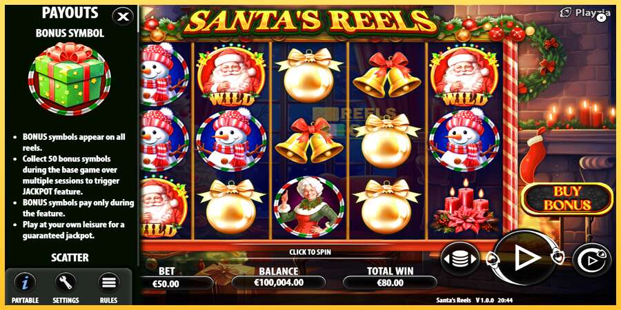 Santas Reels акча үчүн оюн машинасы, сүрөт 5