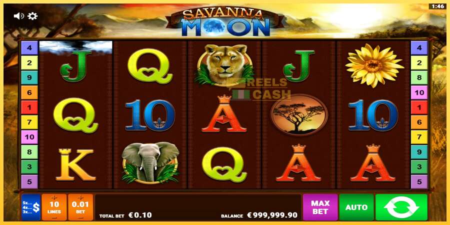 Savanna Moon акча үчүн оюн машинасы, сүрөт 2