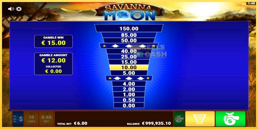 Savanna Moon акча үчүн оюн машинасы, сүрөт 4