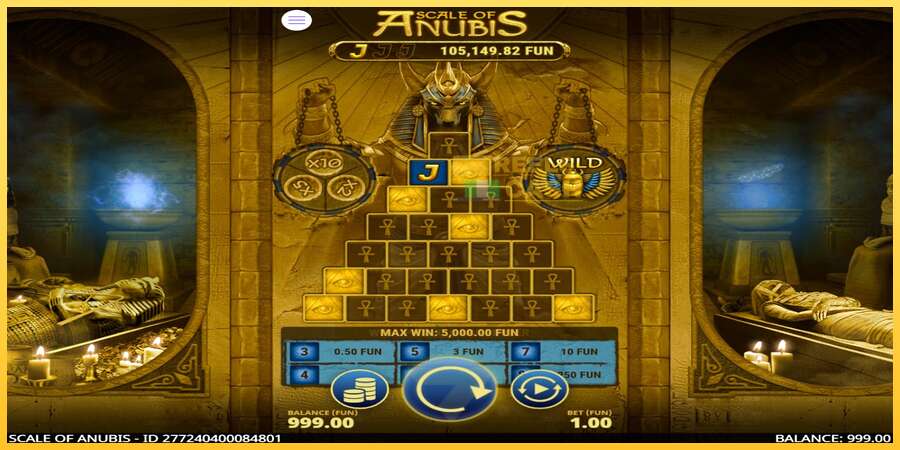 Scale of Anubis акча үчүн оюн машинасы, сүрөт 2