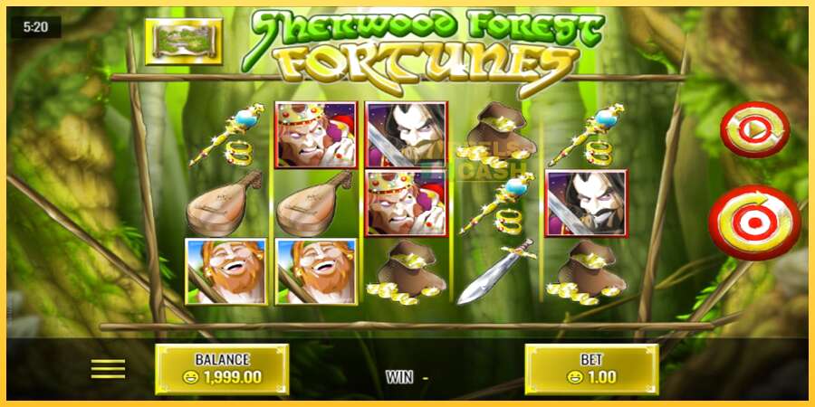 Sherwood Forest Fortunes акча үчүн оюн машинасы, сүрөт 1