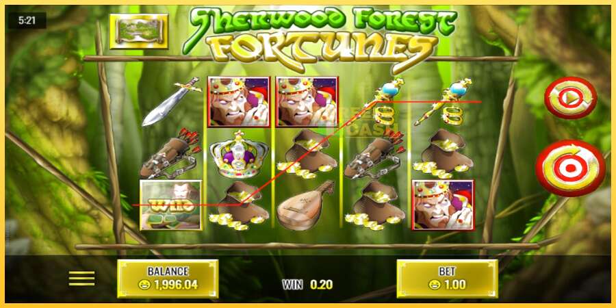 Sherwood Forest Fortunes акча үчүн оюн машинасы, сүрөт 2