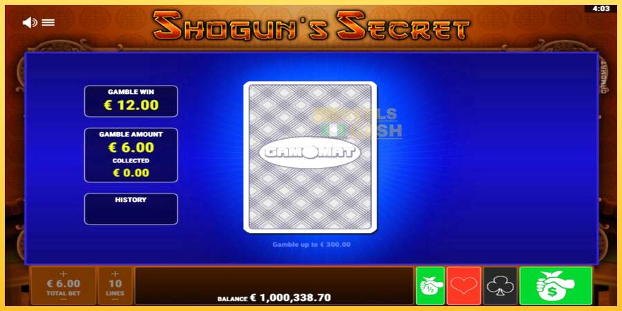 Shoguns Secret акча үчүн оюн машинасы, сүрөт 4