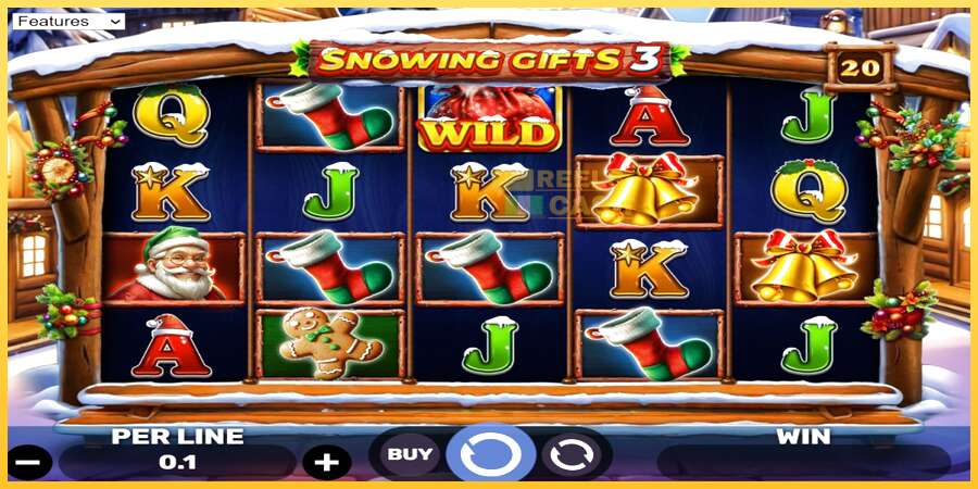 Snowing Gifts 3 акча үчүн оюн машинасы, сүрөт 1