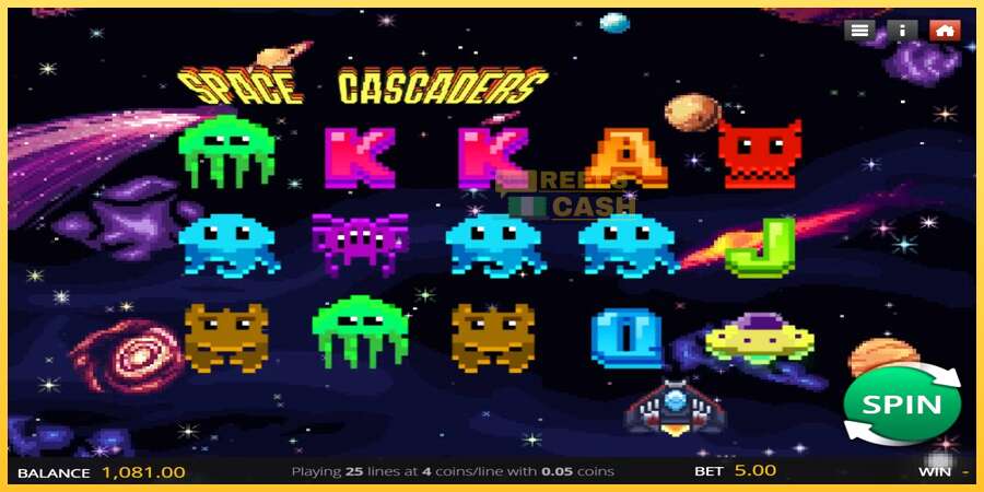 Space Cascaders акча үчүн оюн машинасы, сүрөт 1