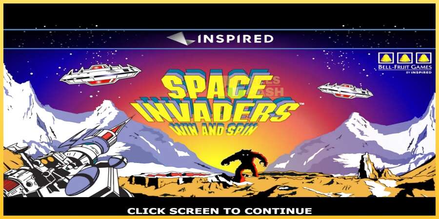 Space Invaders Win and Spin акча үчүн оюн машинасы, сүрөт 1