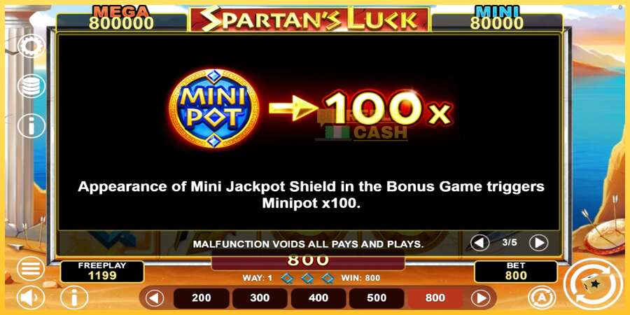 Spartans Luck Hold & Win акча үчүн оюн машинасы, сүрөт 6