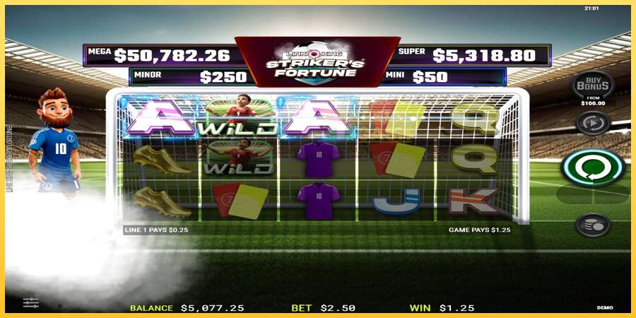 Strikers Fortune акча үчүн оюн машинасы, сүрөт 3