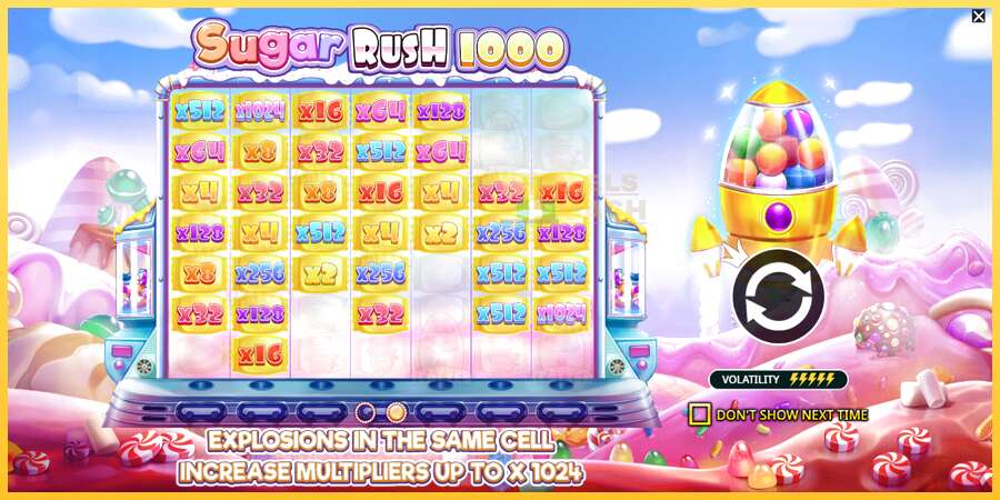 Sugar Rush 1000 акча үчүн оюн машинасы, сүрөт 1