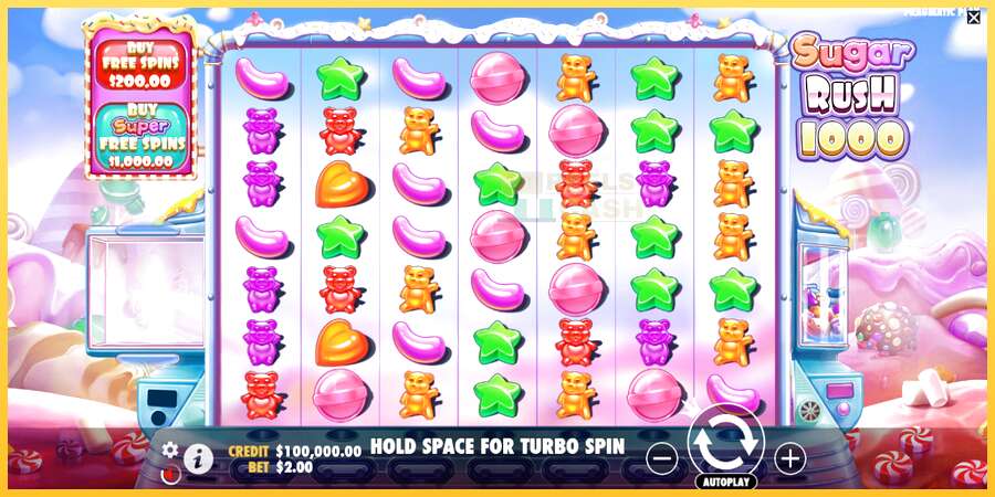 Sugar Rush 1000 акча үчүн оюн машинасы, сүрөт 2