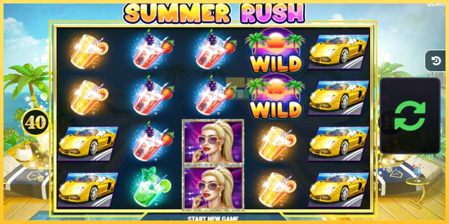 Summer Rush акча үчүн оюн машинасы, сүрөт 3