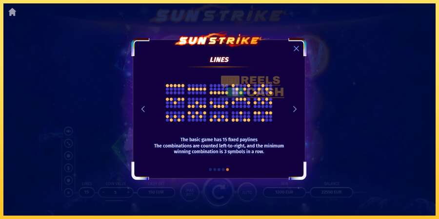 Sun Strike акча үчүн оюн машинасы, сүрөт 7