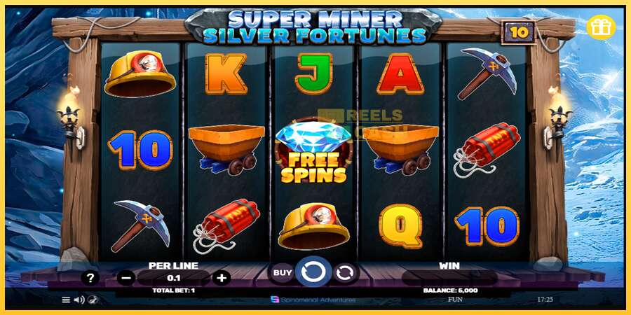 Super Miner Silver Fortunes акча үчүн оюн машинасы, сүрөт 1