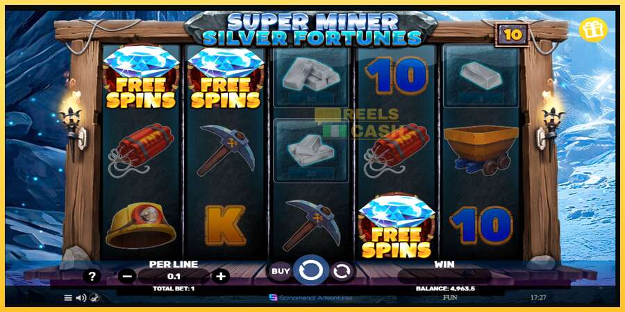 Super Miner Silver Fortunes акча үчүн оюн машинасы, сүрөт 4