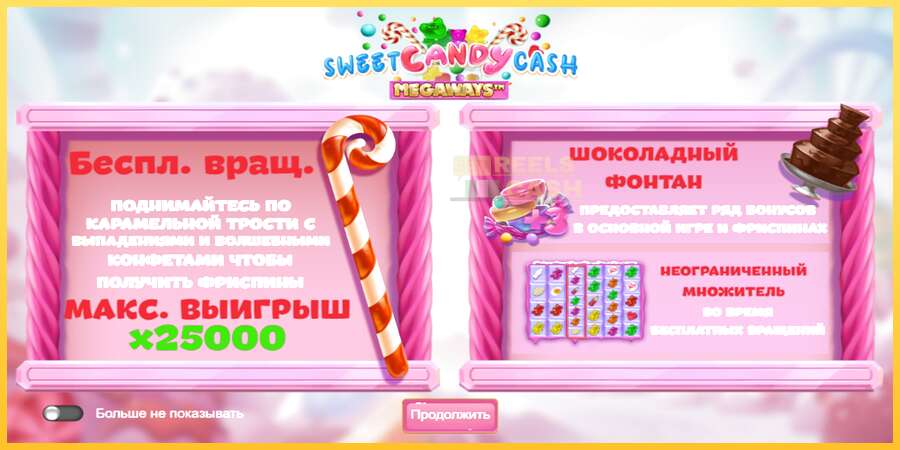 Sweet Candy Cash Megaway акча үчүн оюн машинасы, сүрөт 6