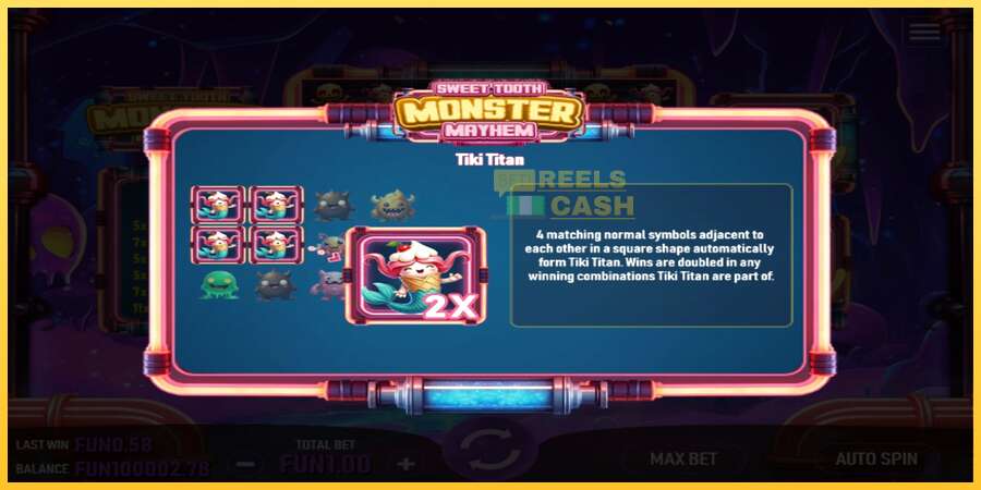 Sweet Tooth Monster Mayhem акча үчүн оюн машинасы, сүрөт 4