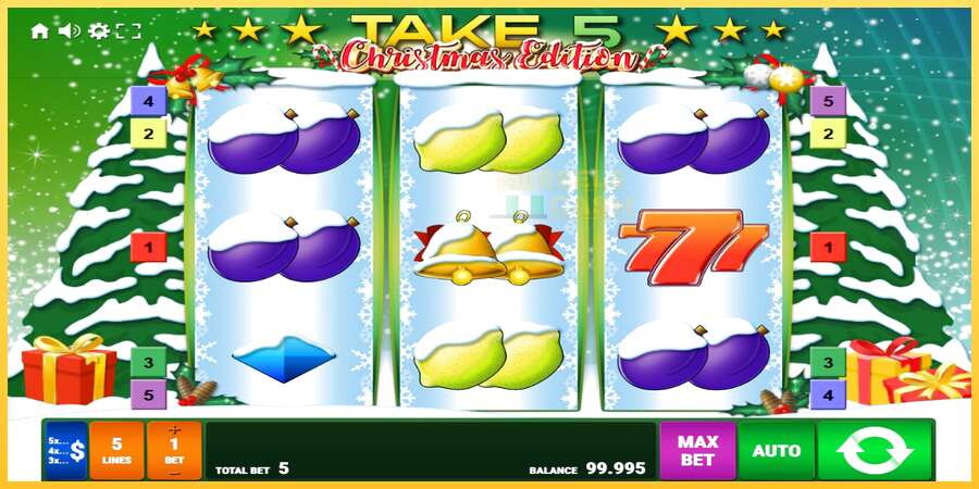 Take 5 Christmas Edition акча үчүн оюн машинасы, сүрөт 1