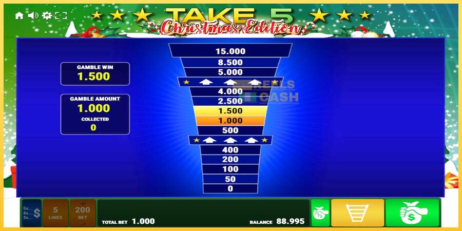 Take 5 Christmas Edition акча үчүн оюн машинасы, сүрөт 3