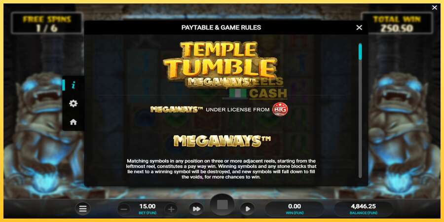 Temple Tumble акча үчүн оюн машинасы, сүрөт 6