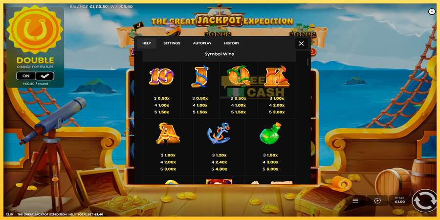 The Great Jackpot Expedition акча үчүн оюн машинасы, сүрөт 6