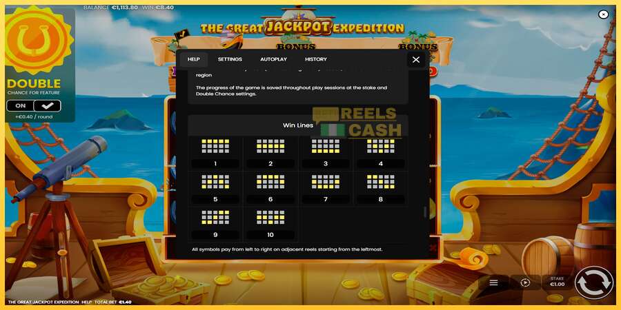 The Great Jackpot Expedition акча үчүн оюн машинасы, сүрөт 7