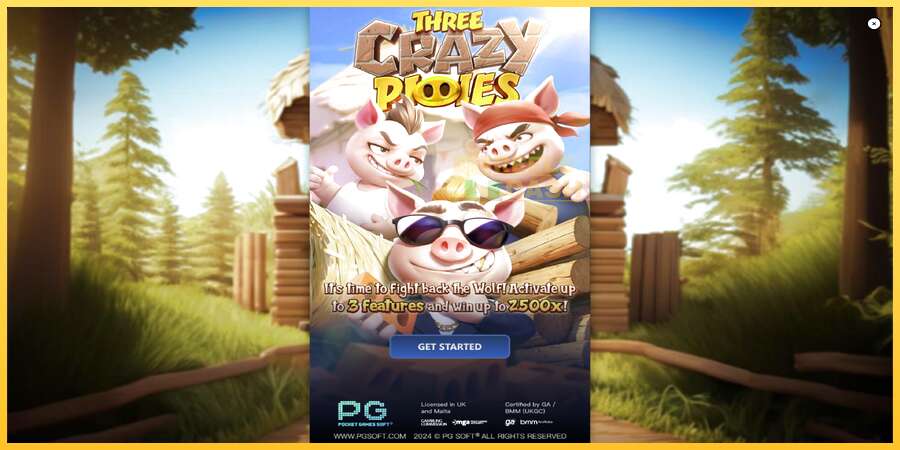 Three Crazy Piggies акча үчүн оюн машинасы, сүрөт 1