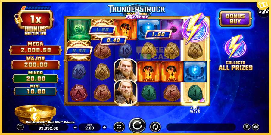 Thunderstruck Gold Blitz Extreme акча үчүн оюн машинасы, сүрөт 2