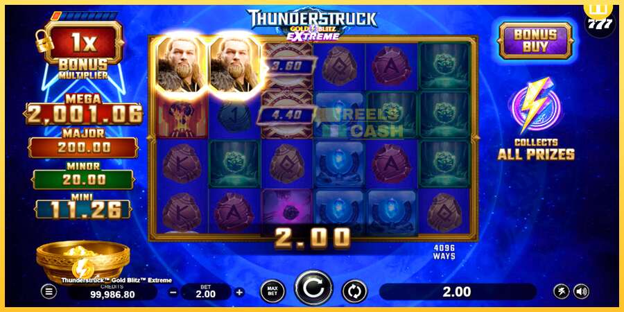 Thunderstruck Gold Blitz Extreme акча үчүн оюн машинасы, сүрөт 4