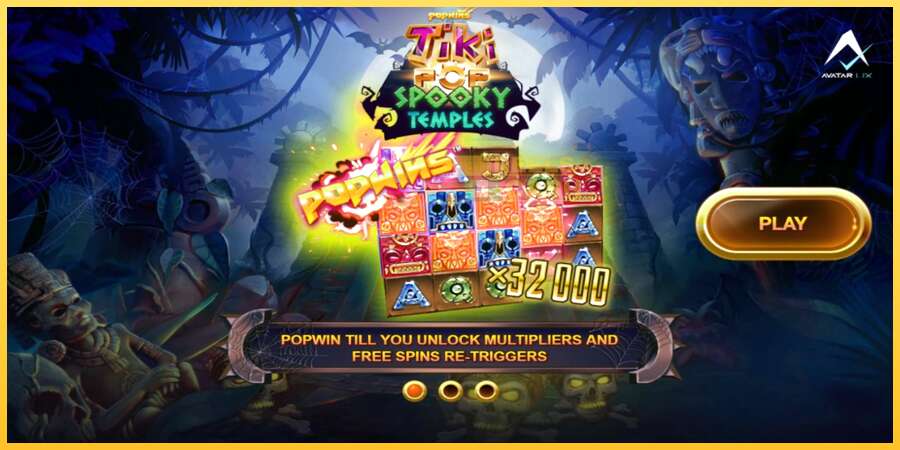 TikiPop Spooky Temples акча үчүн оюн машинасы, сүрөт 1