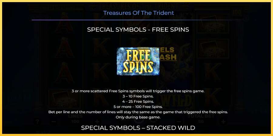 Treasures of the Trident акча үчүн оюн машинасы, сүрөт 5