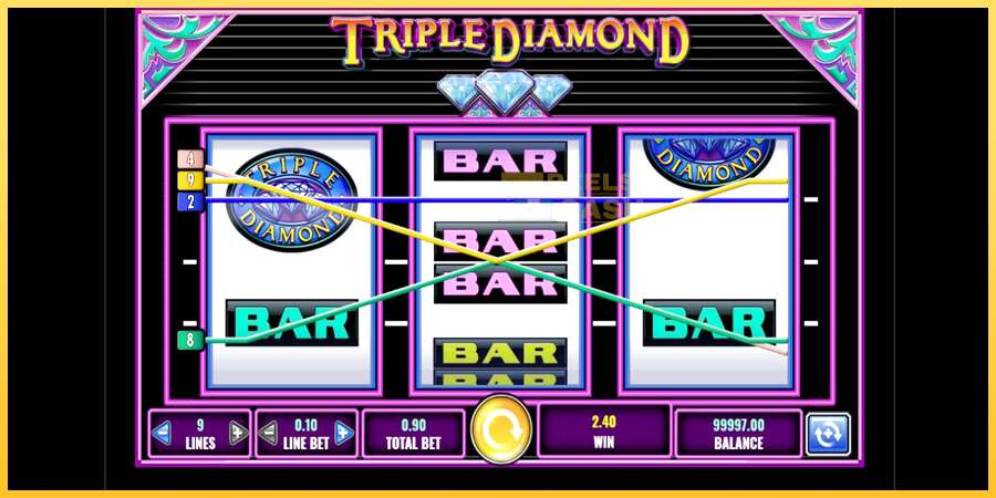 Triple Diamond акча үчүн оюн машинасы, сүрөт 3