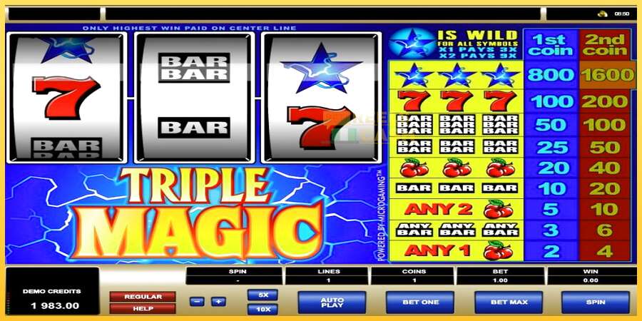 Triple Magic акча үчүн оюн машинасы, сүрөт 5