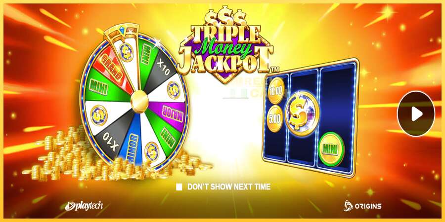 Triple Money Jackpot акча үчүн оюн машинасы, сүрөт 1