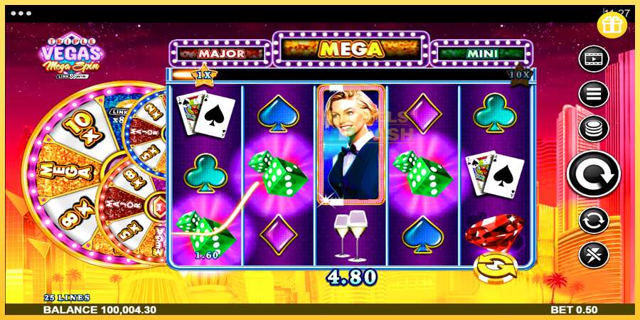 Triple Vegas Mega Spin акча үчүн оюн машинасы, сүрөт 2