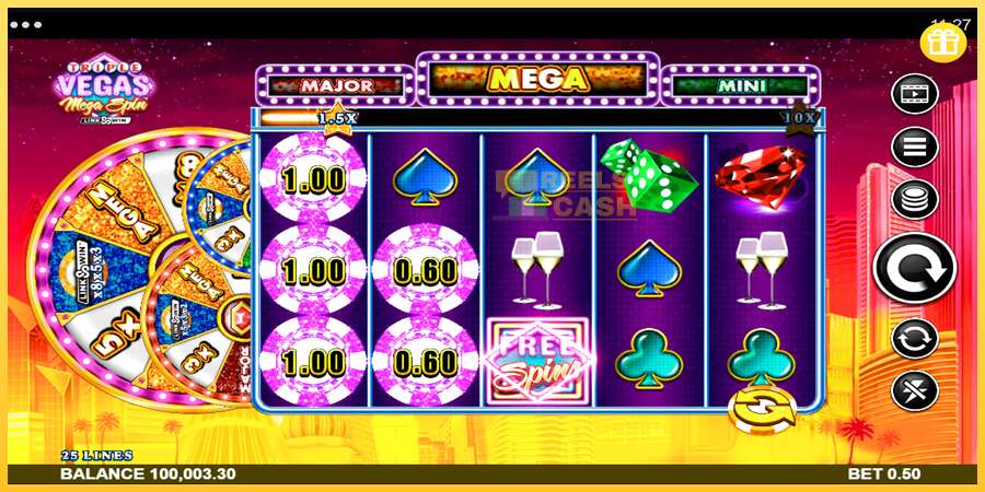 Triple Vegas Mega Spin акча үчүн оюн машинасы, сүрөт 3