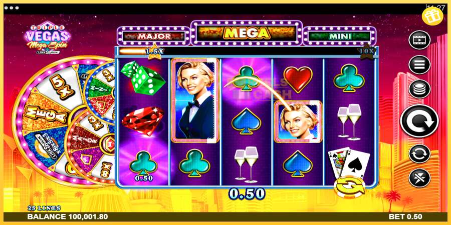 Triple Vegas Mega Spin акча үчүн оюн машинасы, сүрөт 4