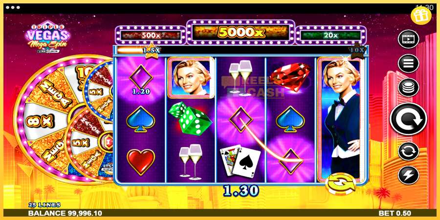 Triple Vegas Mega Spin акча үчүн оюн машинасы, сүрөт 5