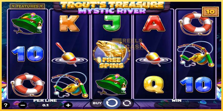 Trouts Treasure - Mystic River акча үчүн оюн машинасы, сүрөт 1