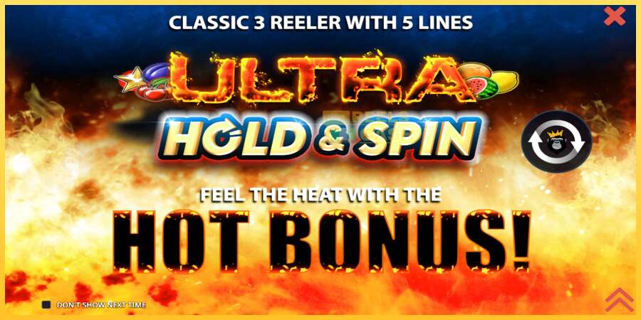 Ultra Hold & Spin акча үчүн оюн машинасы, сүрөт 1