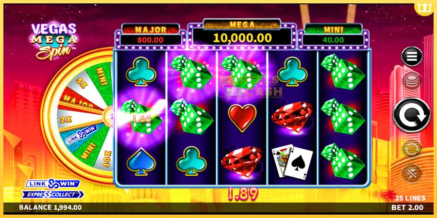 Vegas Mega Spin акча үчүн оюн машинасы, сүрөт 2