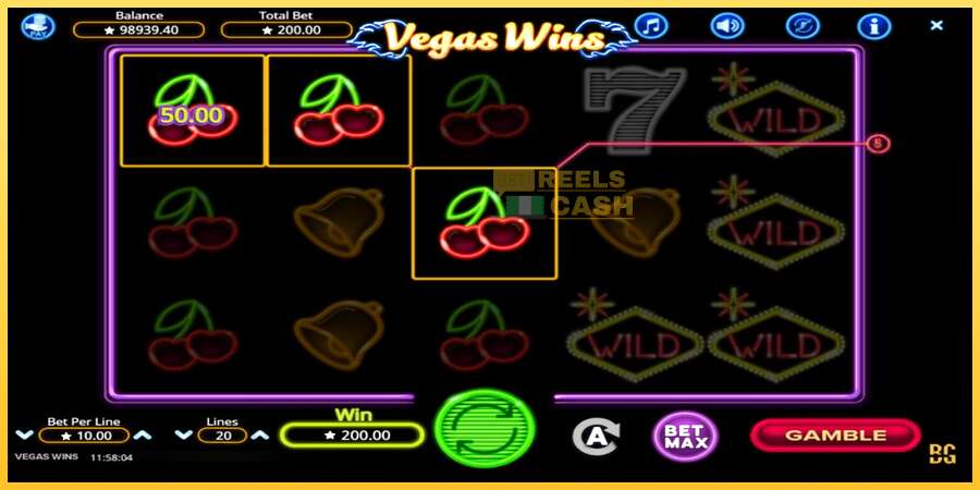 Vegas Wins акча үчүн оюн машинасы, сүрөт 3