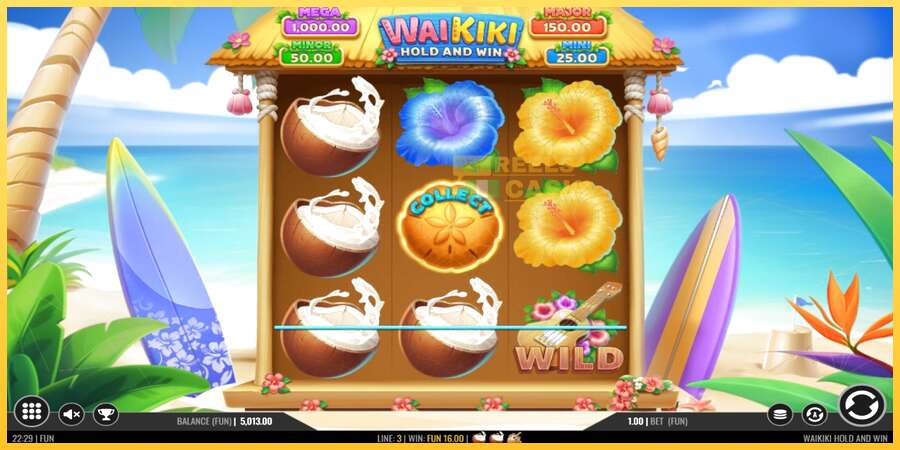 Waikiki Hold and Win акча үчүн оюн машинасы, сүрөт 3