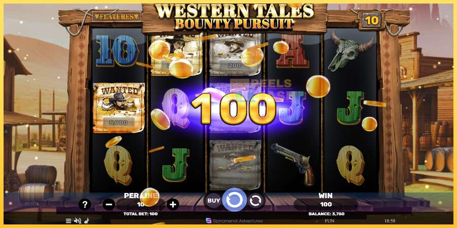 Western Tales - Bounty Pursuit акча үчүн оюн машинасы, сүрөт 4