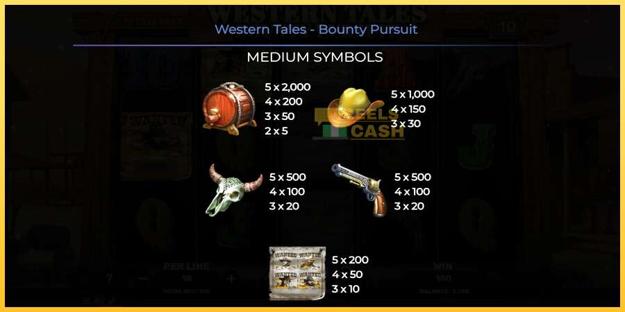 Western Tales - Bounty Pursuit акча үчүн оюн машинасы, сүрөт 6