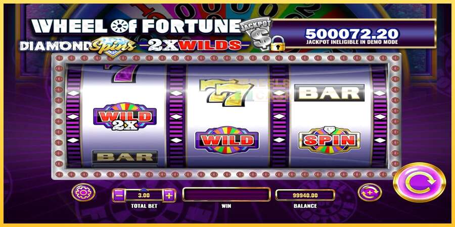 Wheel of Fortune Diamond Spins 2x Wilds акча үчүн оюн машинасы, сүрөт 3