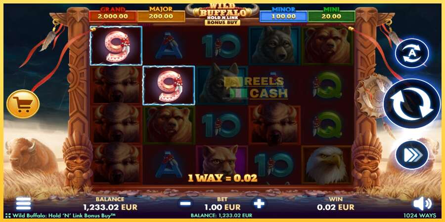 Wild Buffalo Hold N Link Bonus Buy акча үчүн оюн машинасы, сүрөт 3