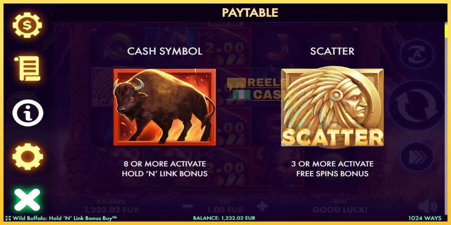 Wild Buffalo Hold N Link Bonus Buy акча үчүн оюн машинасы, сүрөт 4